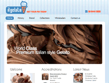 Tablet Screenshot of ilgelato.com.au